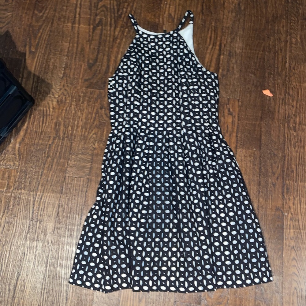 Black pleated dress